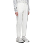 Ermenegildo Zegna White Linen Straight Trousers