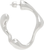 Maria Black Silver Splash Hoop Single Earring