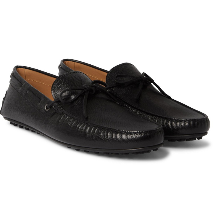 Photo: Tod's - City Full-Grain Leather Driving Shoes - Black