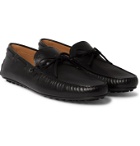 Tod's - City Full-Grain Leather Driving Shoes - Black