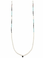 Mikia - Silver Multi-Stone Beaded Sunglasses Chain