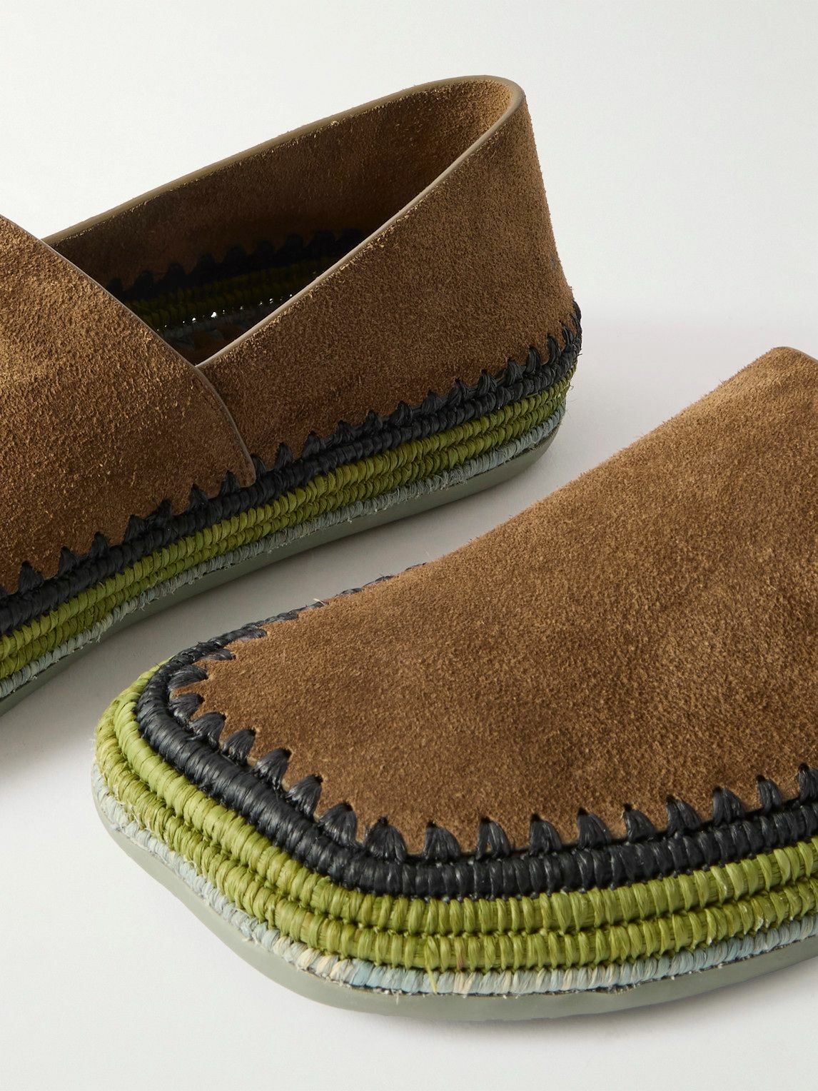 LOEWE - Paula's Ibiza Suede Espadrilles - Brown