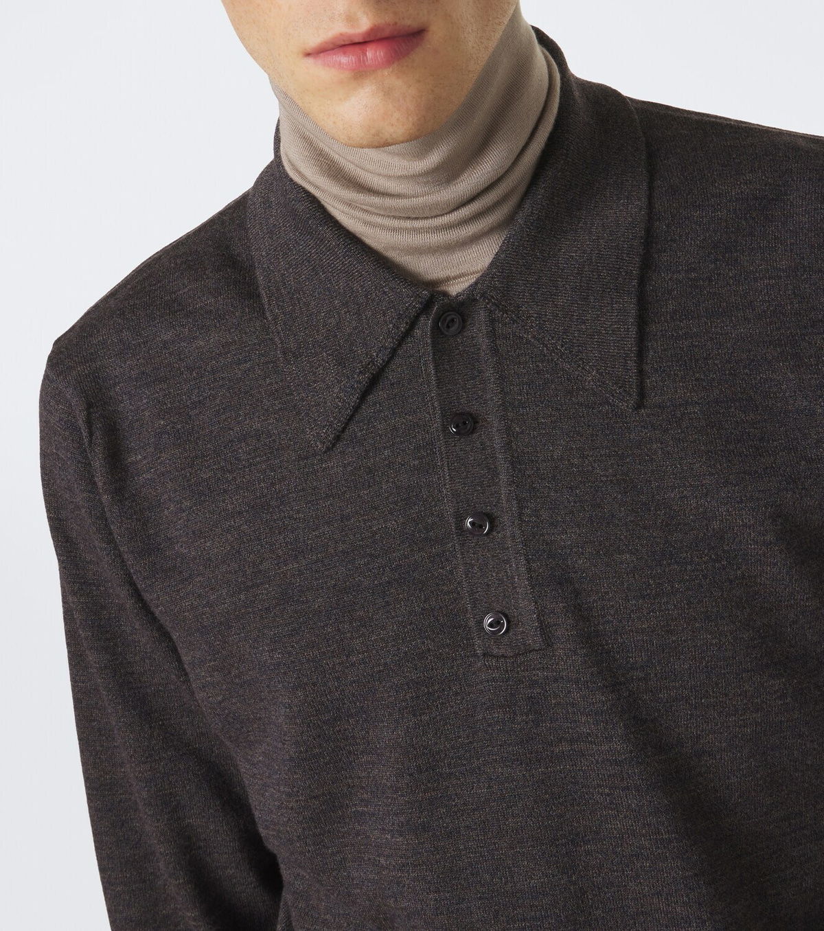 Lemaire Wool polo sweater