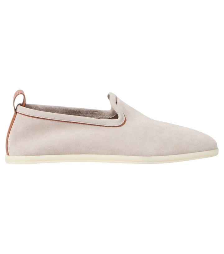 Photo: Loro Piana Venice Walk suede loafers