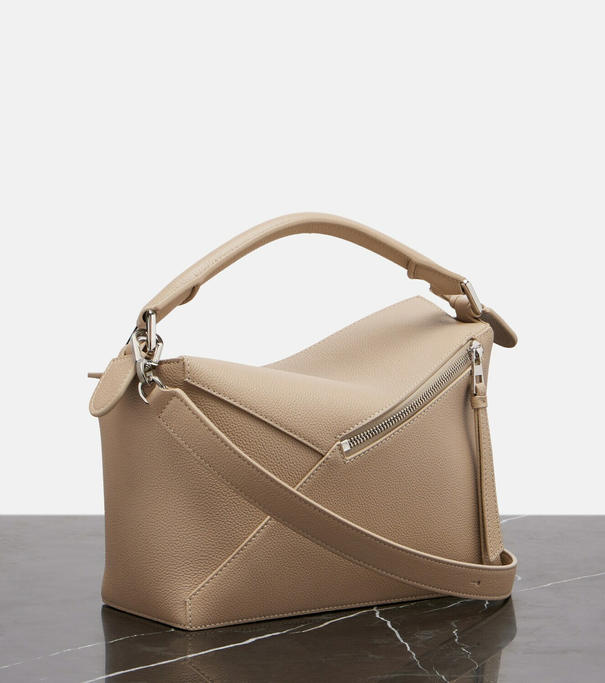 Loewe Puzzle Edge Small leather top-handle bag