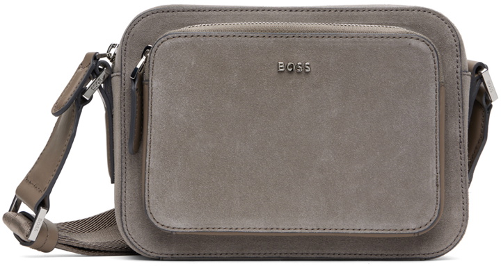 Photo: BOSS Taupe Suede Bag