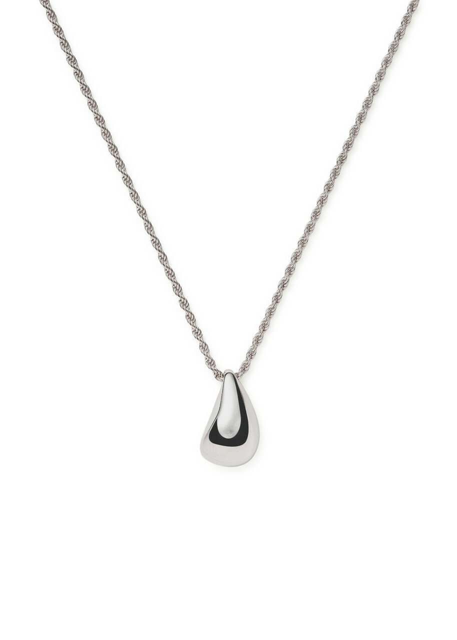 Missoma Savi Droplet Rhodium-plated Necklace - Silver - One Size