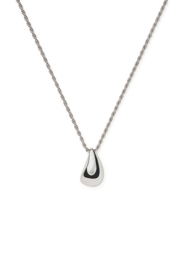 Photo: Missoma Savi Droplet Rhodium-plated Necklace - Silver - One Size