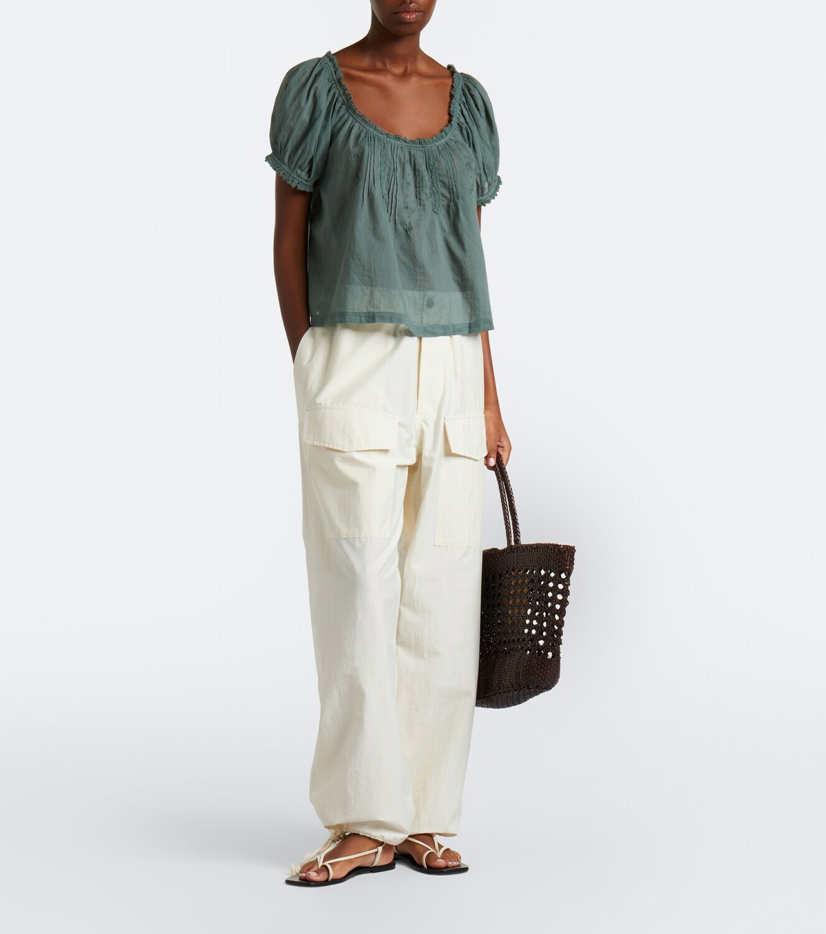 Dôen Frederica cotton voile top