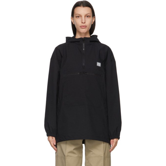 Acne Studios Black Hooded Anorak Jacket