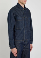 Stone Island Patch Pocket Denim Overshirt Indigo