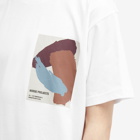 Norse Projects Men's Simon Organic Brush Stroke Print T-Shirt in White