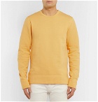 Officine Generale - Fleece-Back Cotton-Jersey Sweatshirt - Men - Yellow
