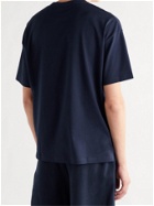 Ninety Percent - Boxy Organic Cotton-Jersey T-Shirt - Blue