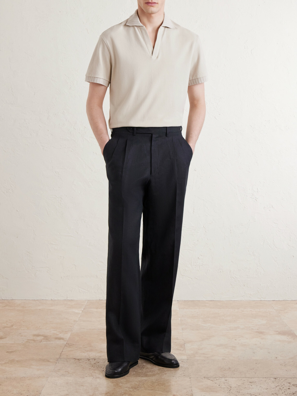 Stòffa - Cotton-Piqué Polo Shirt - Neutrals