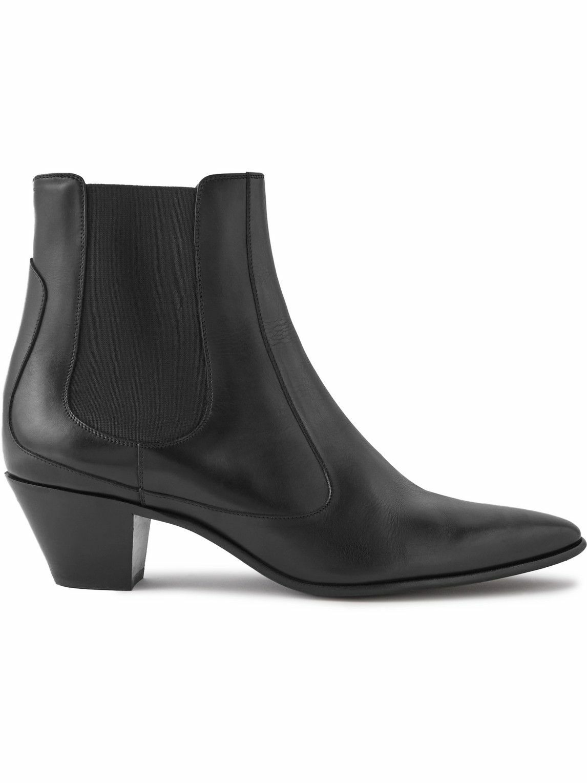 CELINE - Leather Chelsea Boots - Black