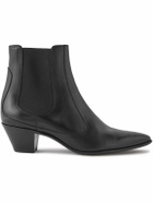 CELINE - Leather Chelsea Boots - Black