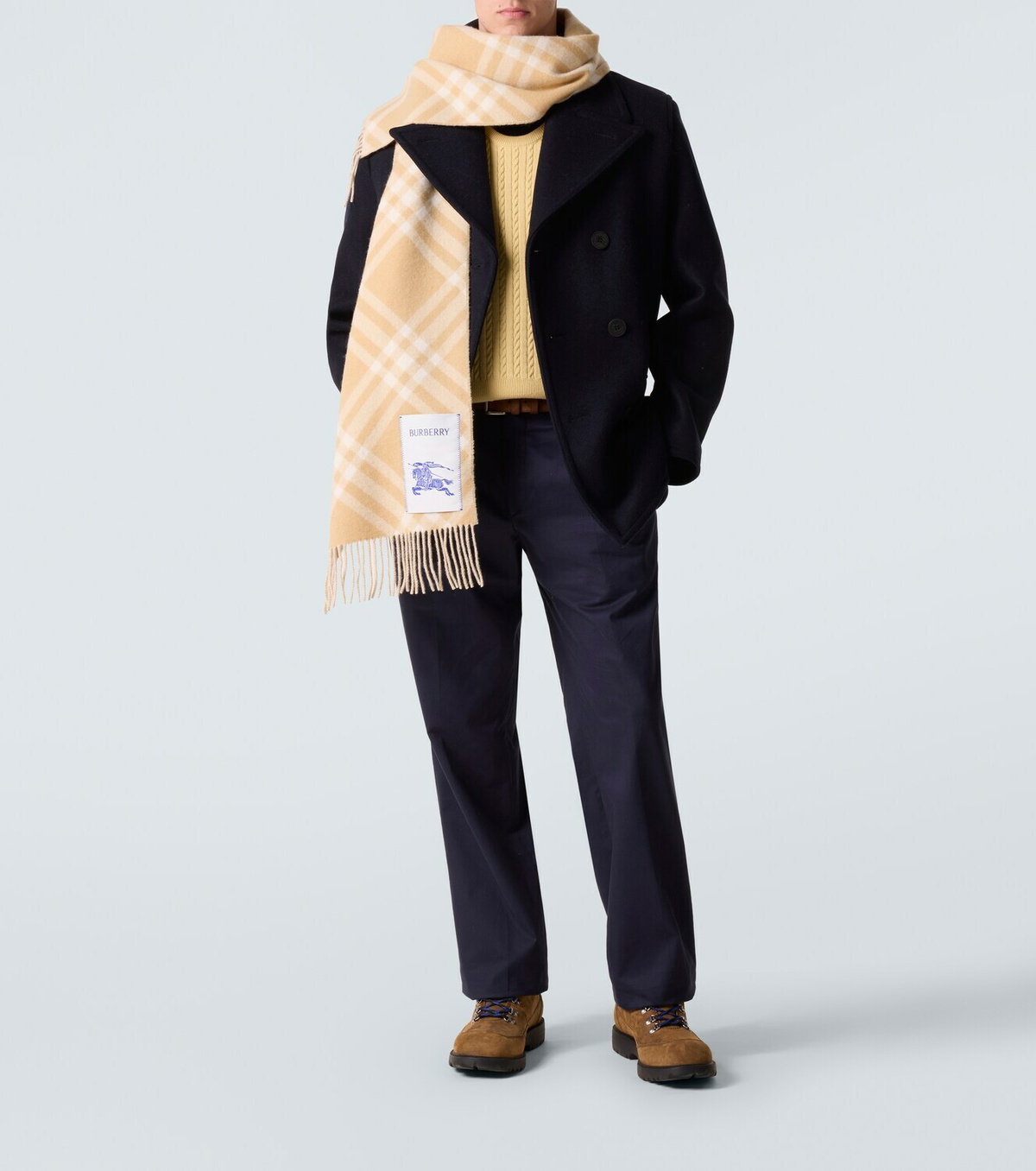 Burberry Double-breasted wool peacoat