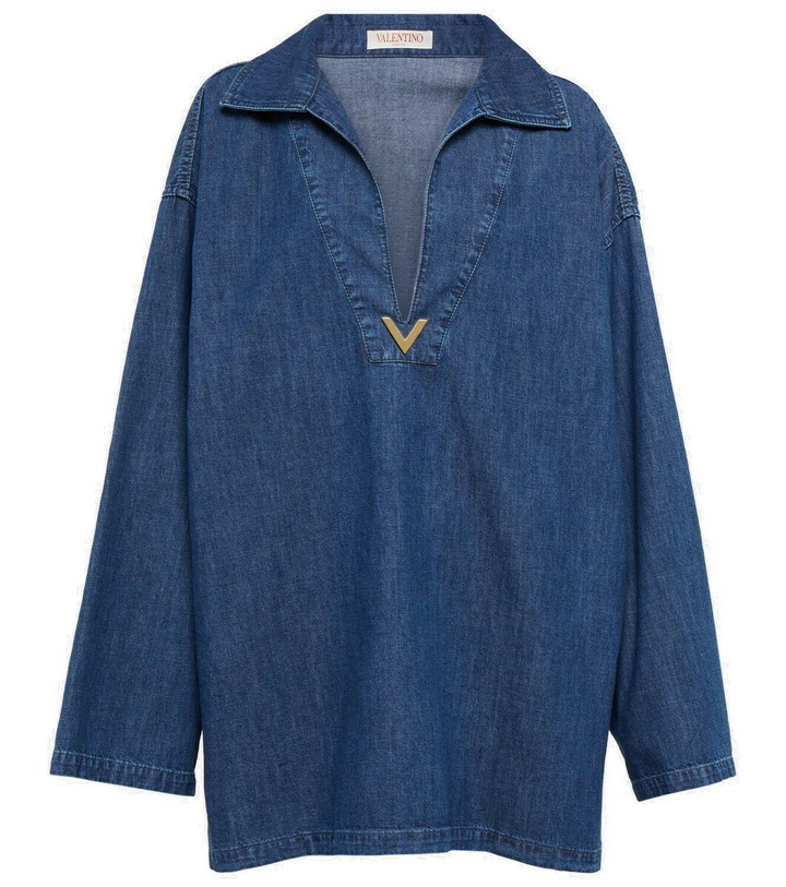 Photo: Valentino VGOLD cotton chambray top