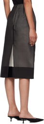 GIA STUDIOS Black Lucienne Midi Skirt