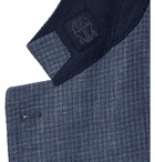 Brunello Cucinelli - Blue Slim-Fit Houndstooth Blazer - Blue