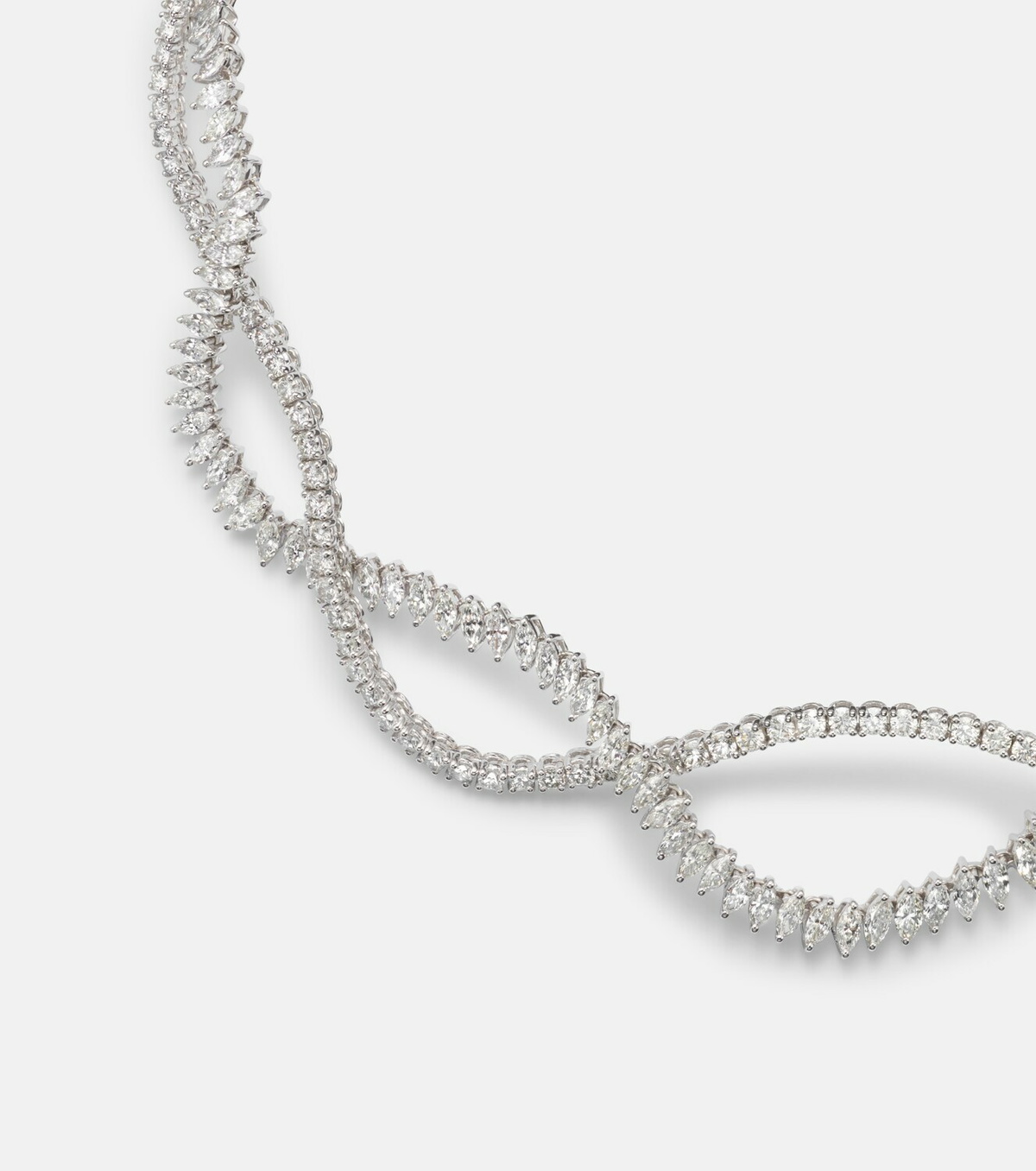 Yeprem Y-Couture 18kt white gold necklace with diamonds