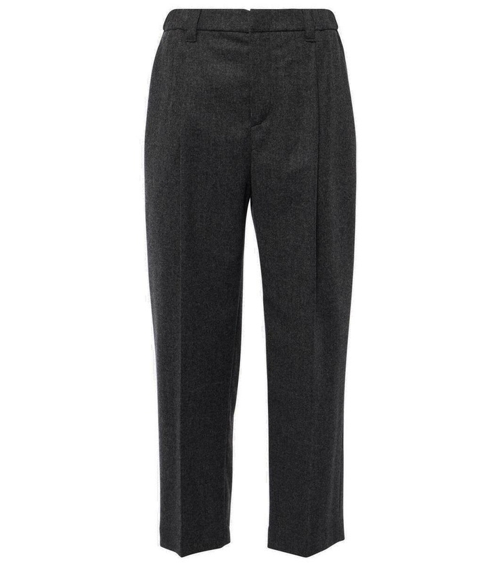 Photo: Brunello Cucinelli Wool and cashmere straight pants