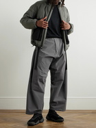 ACRONYM - P30BL Wide-Leg Belted Layered Encapsulated Nylon Cargo Trousers - Gray