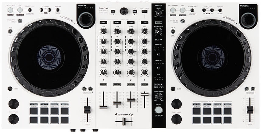 Photo: Pioneer White Limited Edition DDJ-FLX6-W 4-Channel DJ Controller