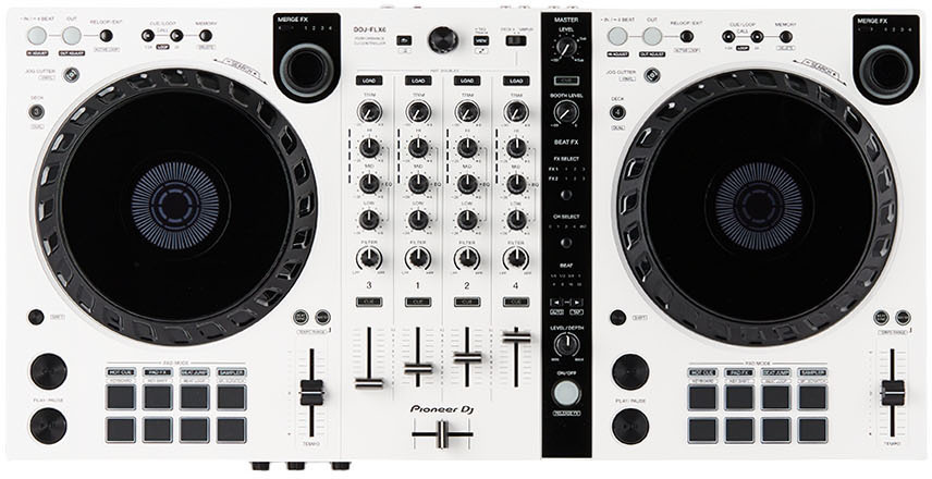 Pioneer White Limited Edition DDJ-FLX6-W 4-Channel DJ Controller