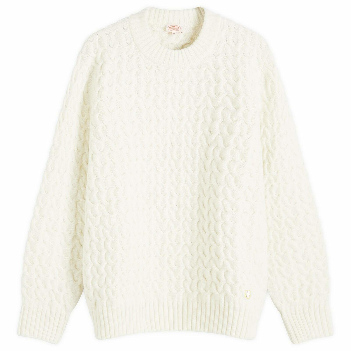 Armor-Lux Men's Cable Knit Jumper in Nautral