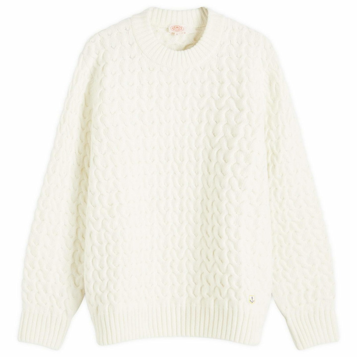 Photo: Armor-Lux Men's Cable Knit Jumper in Nautral