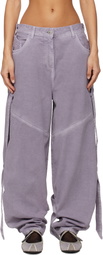 The Attico Purple Long Jeans