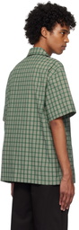 Kijun Green Check Half Sleeve Shirt