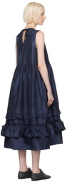 Cawley Navy Genevieve Midi Dress