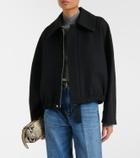Victoria Beckham Arden virgin wool gabardine blouson jacket