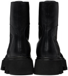Nicholas Kirkwood Black Pearlogy Combat Ankle Boots