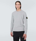 Stone Island Logo patch wool-blend sweater