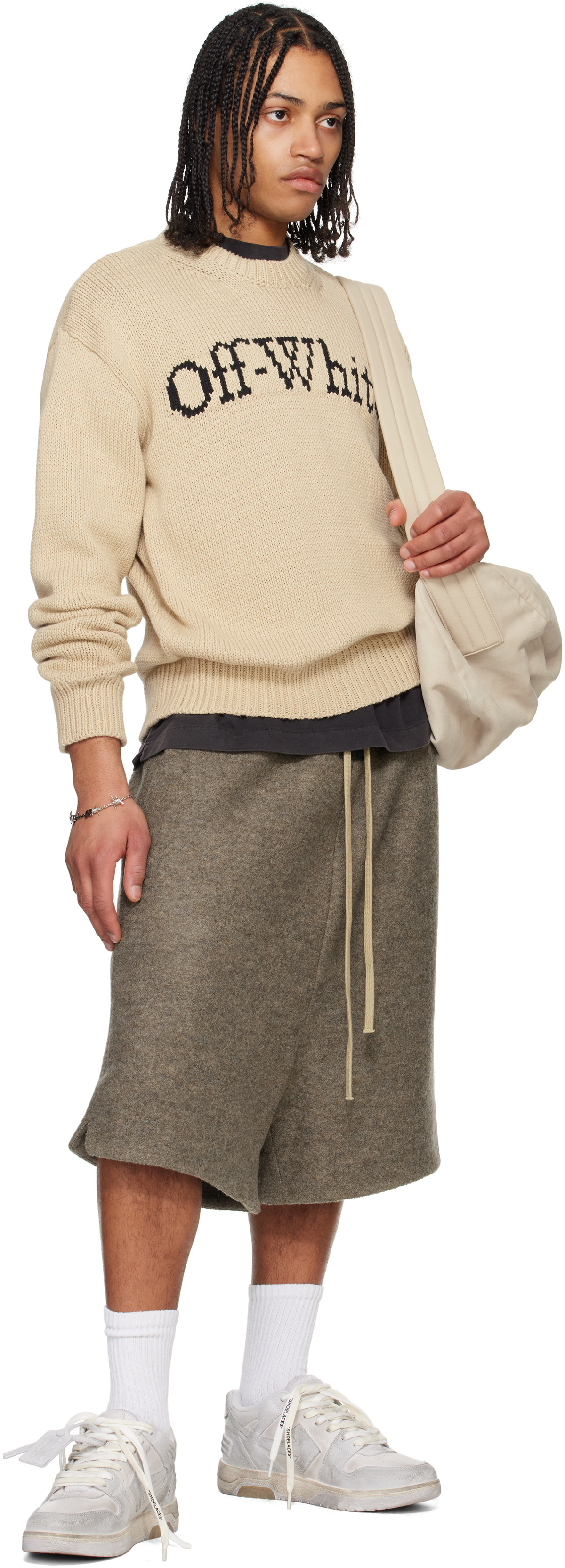 Off-White Off-White Big Bookish Knit Sweater Off-White