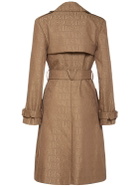 VERSACE - Monogram Canvas Trench Coat W/belt