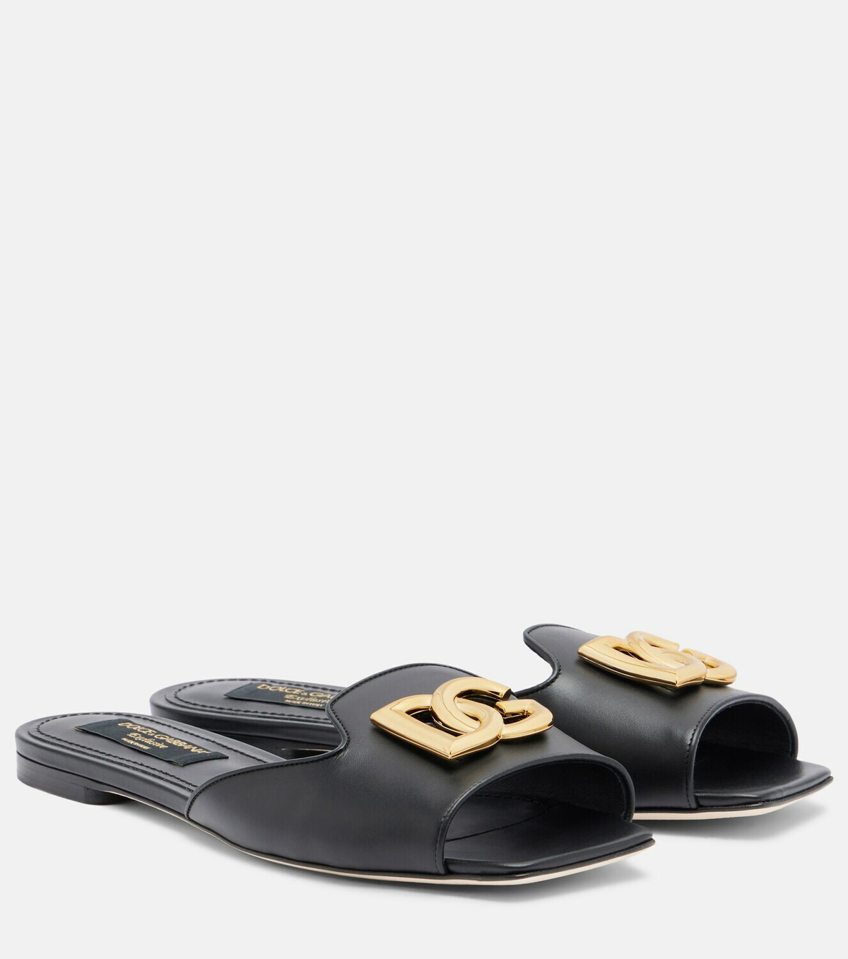 Dolce&Gabbana Abaya DG leather mules