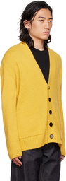 Jil Sander Yellow Embroidered Cardigan