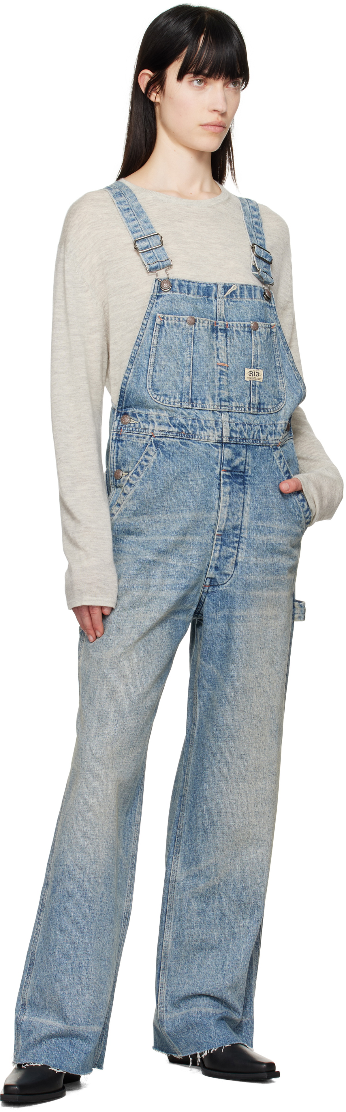 R13 Blue D'Arcy Overalls