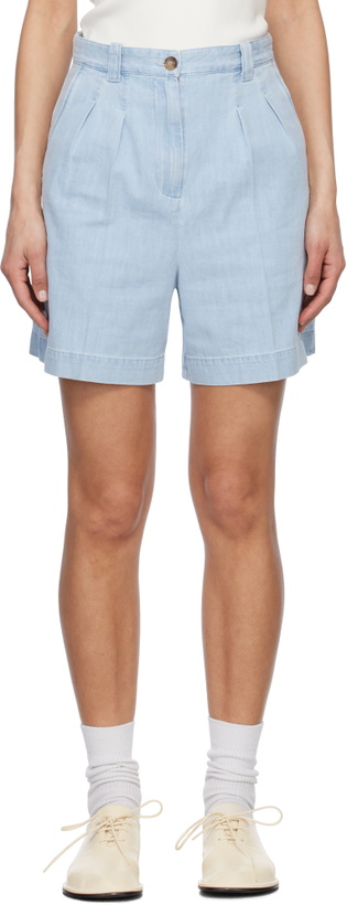 Photo: A.P.C. Blue Nola Denim Shorts