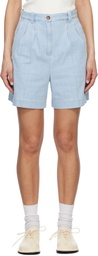 A.P.C. Blue Nola Denim Shorts