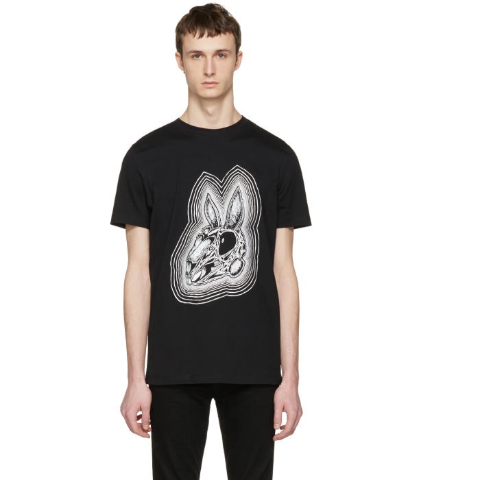 Photo: McQ Alexander McQueen Black Rabbit Skull T-Shirt