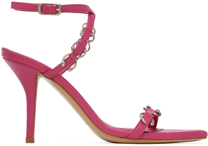 Photo: Miaou Pink GIABORGHINI Edition Reno Heeled Sandals