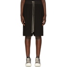 Rick Owens Black Pods Shorts