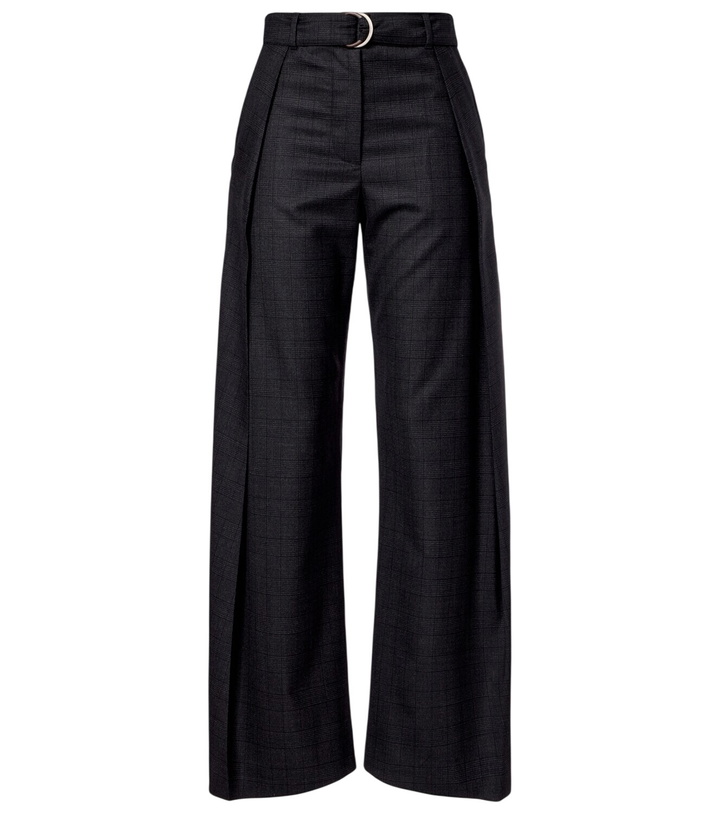Photo: Loewe Checked belt wool barrel-leg pants