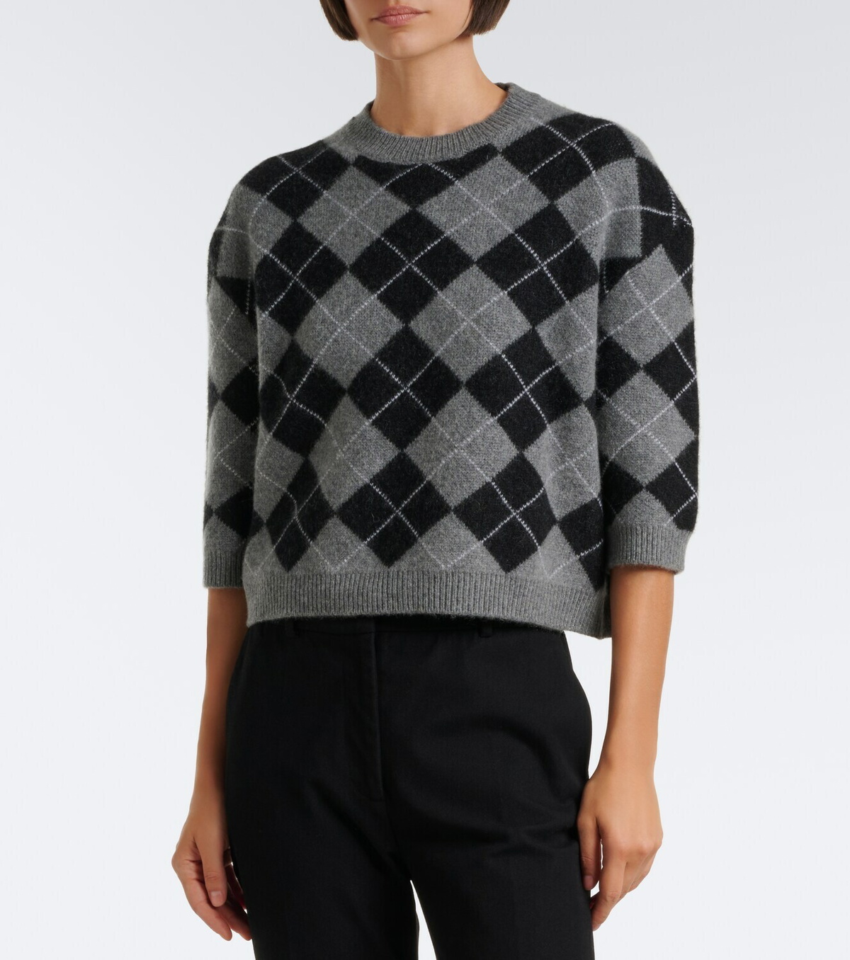 Arch4 Karlie argyle cashmere sweater